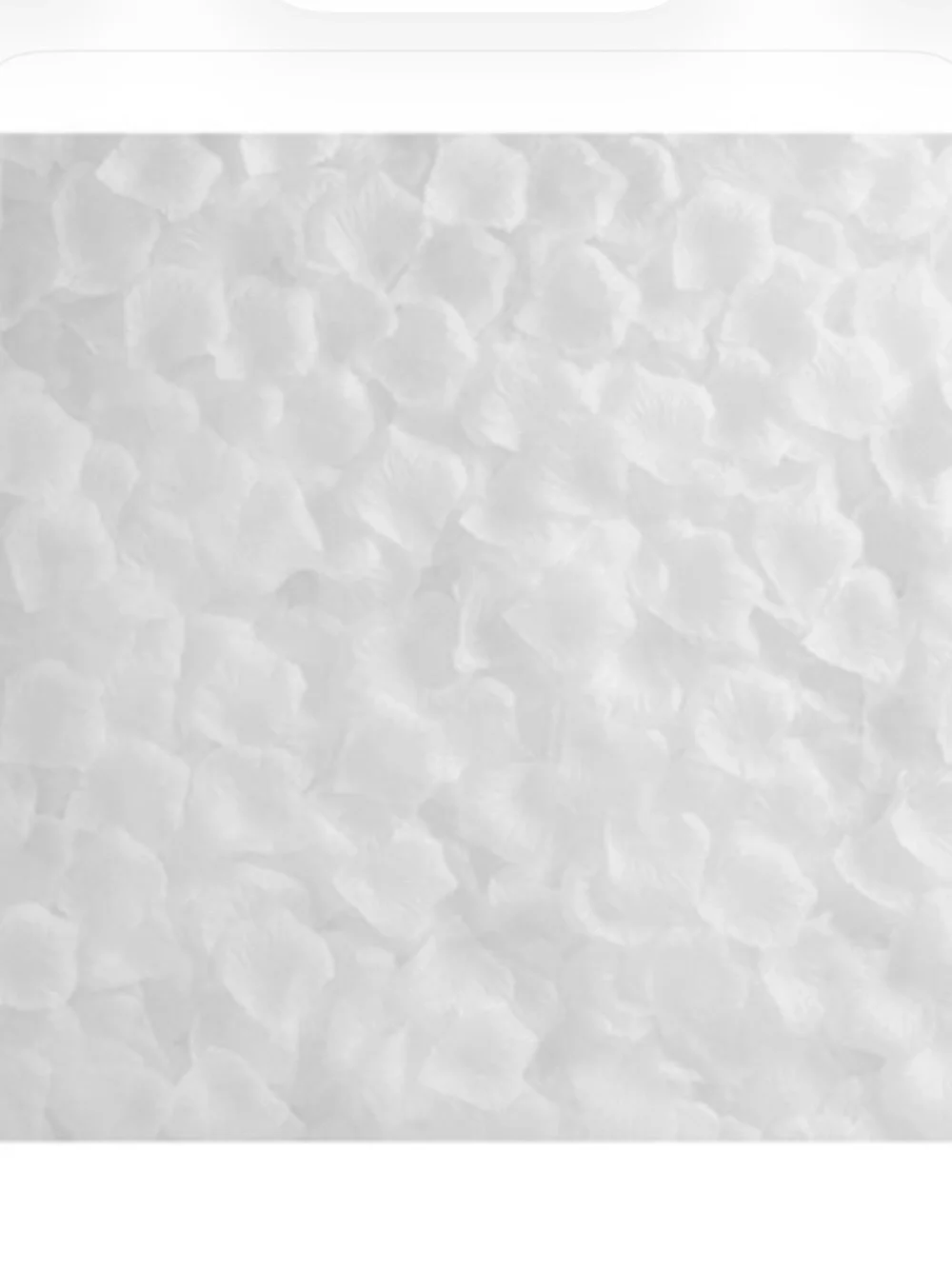 New Open Boxes Artificial Fake Rose Petals, Silk Flowers Petals 20,000PCS, White